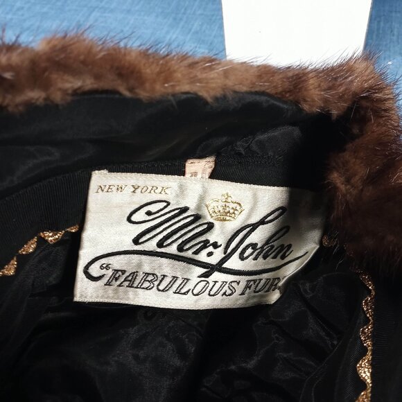 1950\'s Dark Mink Fur Bucket Hat by Mr. John Milliner main image 3
